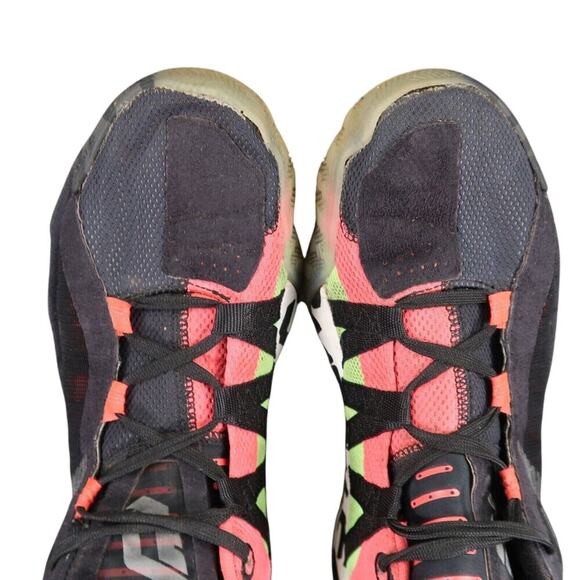 Adidas Shoes Mens 8 Athletic Trainers Dame 6 Basketball Sneakers Black Red Mid - Picture 7 of 13